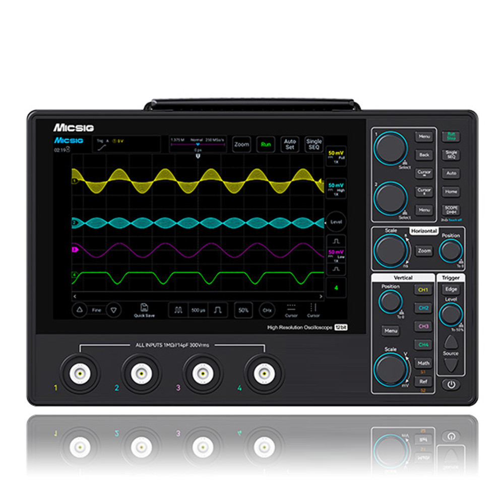 Micsig MHO14-100N Osciloscopio Táctil 100MHZ / 4 Canales / 12 bits