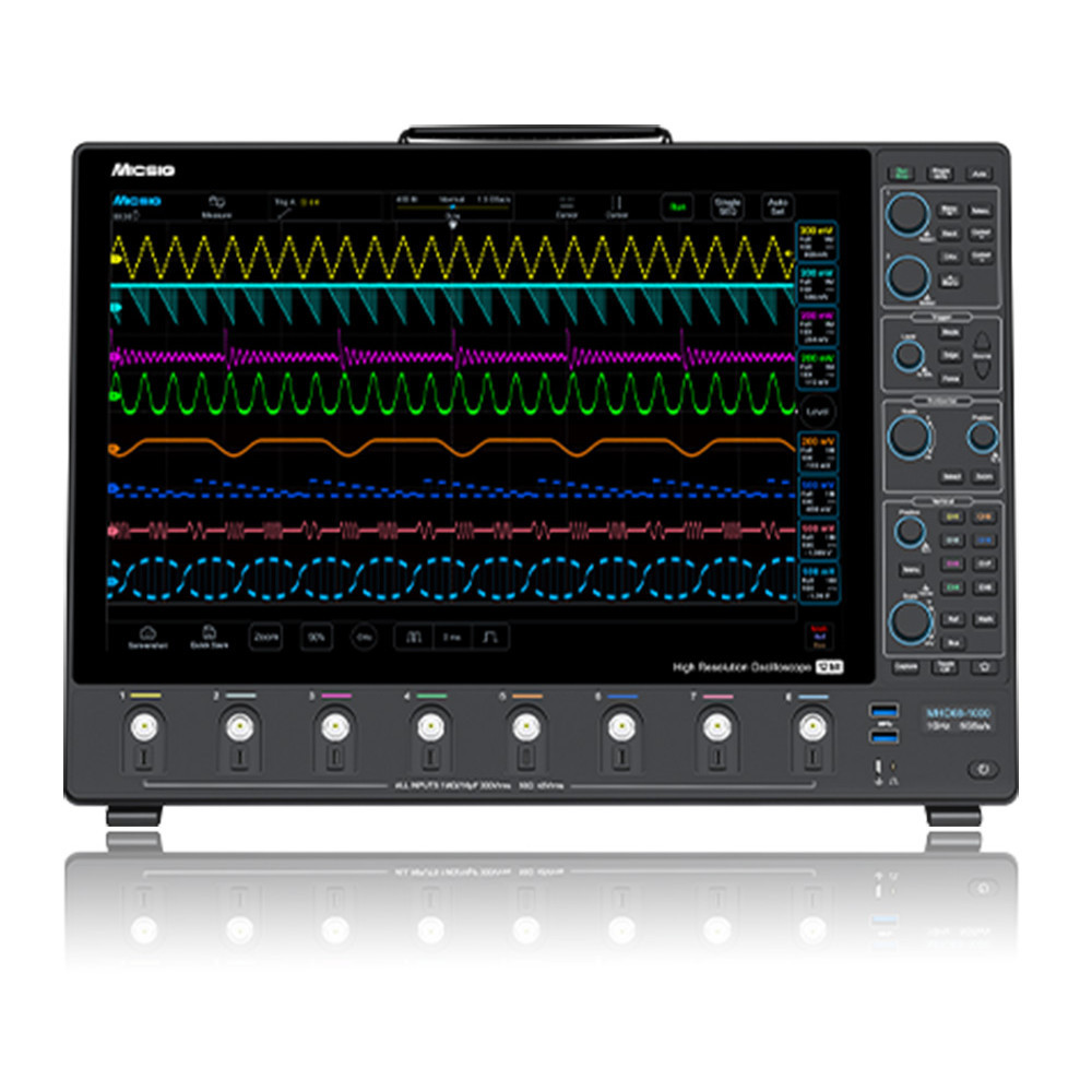 Micsig MHO68-500 Osciloscopio Táctil 500MHZ / 8 Canales / 12 bits / 6GSa/s