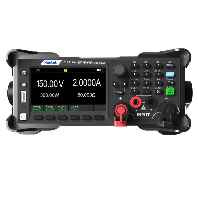 Hantek HDL2512H++ Carga electrónica CC 800V/5A/300W 1 mV/0,1 mA USB, RS232, LAN