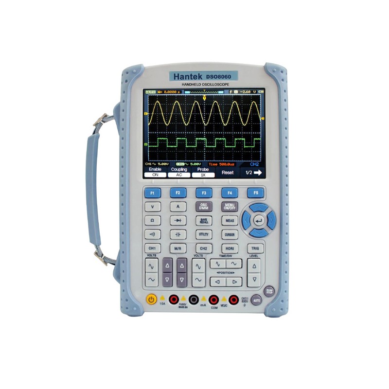 Hantek DSO8060 Osciloscopio Portátil 60MHZ 5 en 1 con Generador de Señales / Funciones