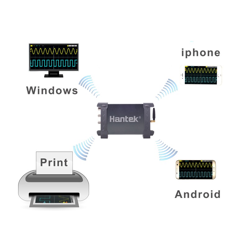 Hantek  iDSO1070A Osciloscopio Inalámbrico 70MHZ