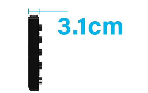 Cuerpo ultradelgado de 3.1cm