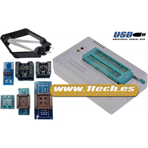 TL866CS Programador USB universal y adaptadores