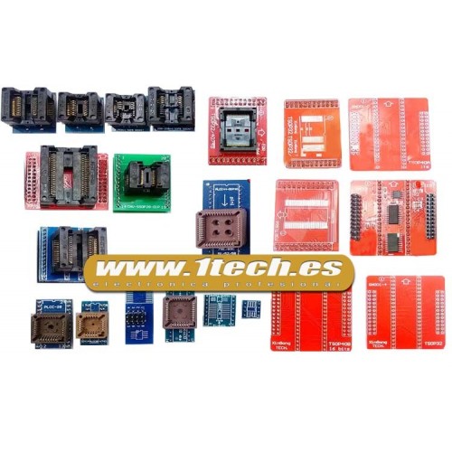 Kit 21 adaptadores para programadores eeprom