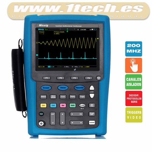 Micsig MS320IT 200Mhz Osciloscopio Táctil Portátil