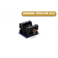 Adaptador SOIC8 a DIP8  para programador eprom / eeprom 