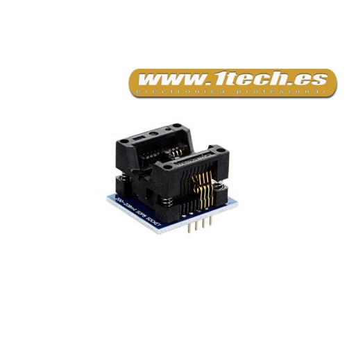 Adaptador SOIC8 a DIP8  para programador eprom / eeprom 