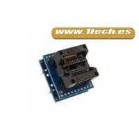 Adaptador SOP20 a DIP20  para programador eprom / eeprom 