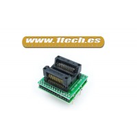 Adaptador SOP28  a DIP28  para programador eprom / eeprom