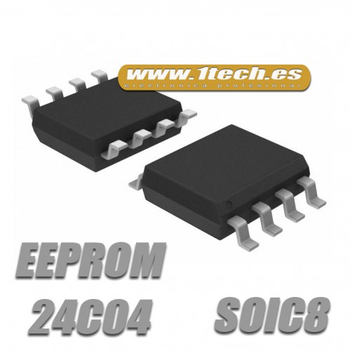 Memoria 24C04 EEPROM (SOIC8) 4k