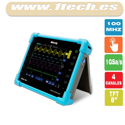 Micsig tBook Mini 100Mhz 4 Canales Osciloscopio Portatil Tactil