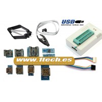 Programador eeprom USB universal TL866A y 9 adaptadores