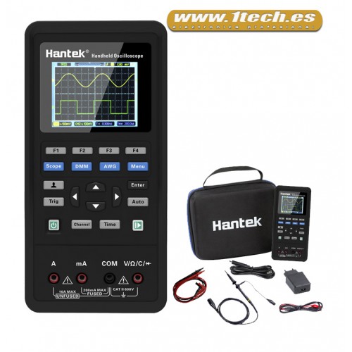 Hantek 2D42 Osciloscopio Portatil Mini con Multimetro y Generador AWG