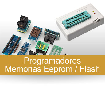 PROGRAMADORES  EEPROM / EPROM / FLASH, KITs,  Zocalos y accesorios