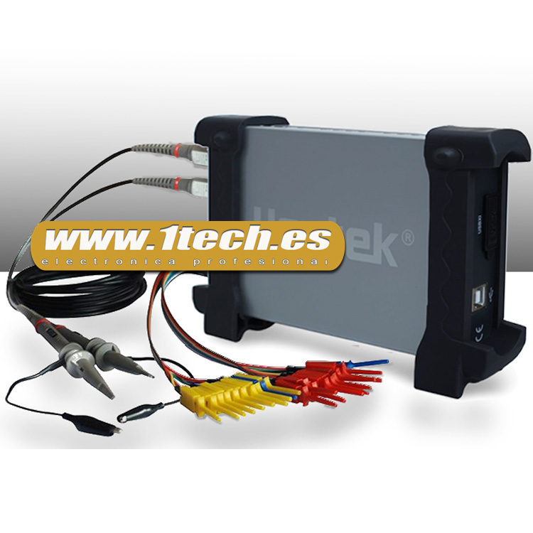 Hantek 6022BL USB osciloscopio 20 MHz 48MSa/s 16 canales Analizador lógico 