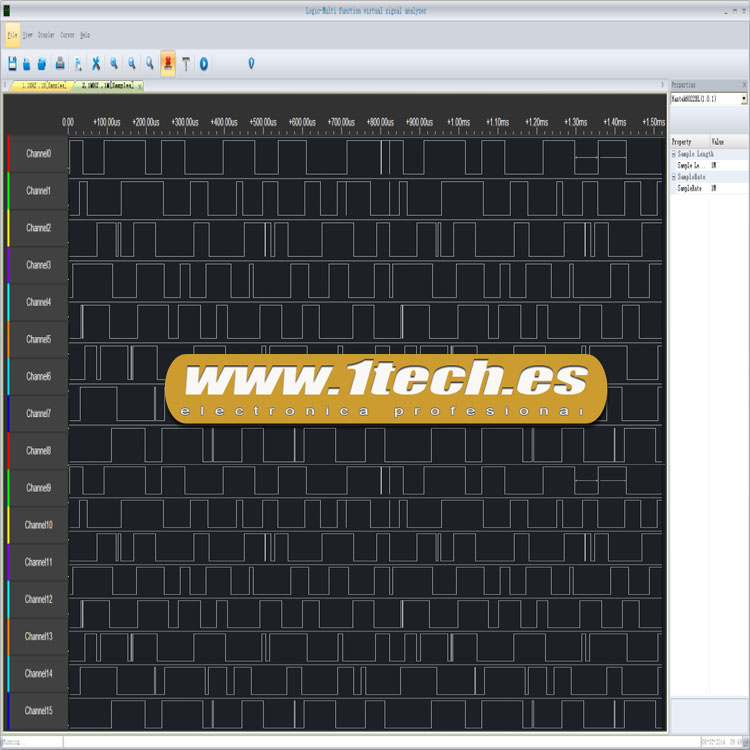 Osciloscopio y analizador logico www.1tech.es