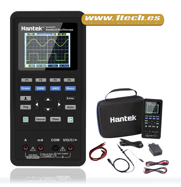 Mini Osciloscopio portatil Hantek 2D72