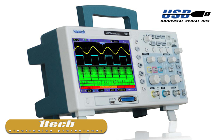 Osciloscopio 200 MHZ con analizador logico - www.1tech.es