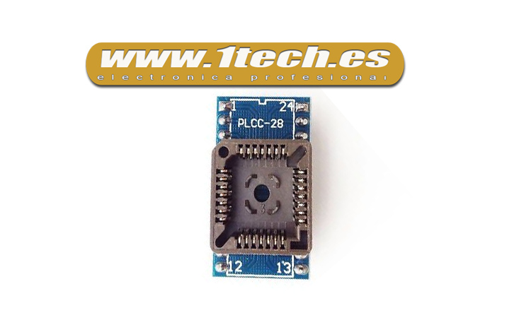 Zocalo adaptador PLCC28 a DIP24